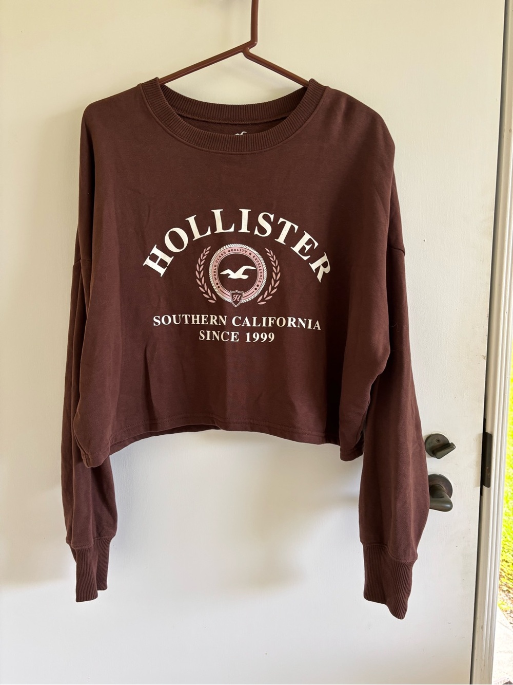 Hollister crewneck lightweight sweatshirt medium neutral